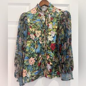 Alice and Olivia Floral  Blouse